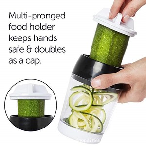 3 in 1 Adjustable <b>Vegetable</b> Spiralizer Stainless Steel <b>Fruit</b> and <b>Vegetable</b> Slicer Cutter for Zucchini Carrot Cucumber Onion - Product Image 3