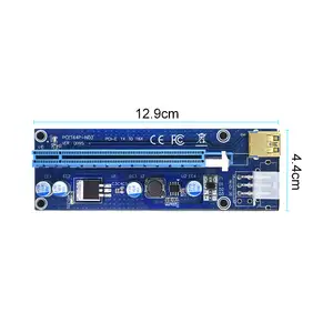 1x עד 16x PCI Express כבלים רייזר 009s USB 3.0 מאריך SATA ל-6 פינים מתאם GPU מתח כרטיס Pci Riser