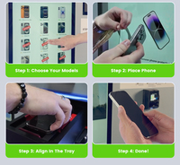 Machine d'application de protection d'écran pour smartphone en libre-service, dureté 9H, anti-poussière et étanche, sans bulles pour iPhone et Samsung