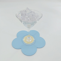 Sous-verre en caoutchouc souple PVC, fournitures hôtelières, publicité, forme circulaire, tapis isolant thermique, antidérapant, silicone durable, logo personnalisé