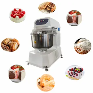 Ghana restaurant 20kg spiral food mixer bread dough mixing machine pizza flour mixer machine for bakery commercial dough mixer