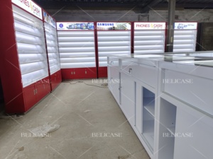 Téléphone portable boutique installation comptoir en verre <span class=keywords><strong>Smartphone</strong></span> <span class=keywords><strong>magasin</strong></span> vitrine coque de téléphone armoire murale vitrine de téléphone portable - Product Image 2