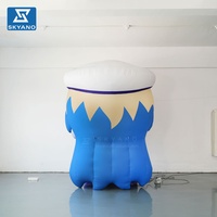 Modèle de mascotte gonflable personnalisé de personnage de dessin animé pour concerts en plein air, soutien des fans, publicité et décoration de fête