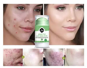 OEM privates Logo Schönheit Gesicht Hautpflege Mitesser Akne Entfernen von natürlichen Ton grünen Maske Stick