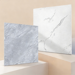 Sol en PVC moderne gris glacé 600x600*1mm pour salon, auto-adhésif, vente en gros, revêtement de sol en plastique épais - Product Image 1