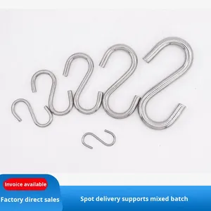 304 Paslanmaz Çelik <span class=keywords><strong>S</strong></span> Şekilli Mutfak Kancası Çapraz Çubuklu 2mm Kalınlığında ve 30mm Uzunluğunda - Product Image 2