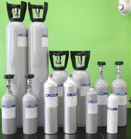 Cilindro de Gas Neón de Alta Pureza 99.999% para Uso Industrial, 145 USD/kg, 40L, 150 Bar, Recarga con Válvula CGA580, Precio de Fábrica