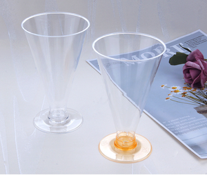 Taza <span class=keywords><strong>de</strong></span> Mousse <span class=keywords><strong>de</strong></span> pastel <span class=keywords><strong>de</strong></span> pudín <span class=keywords><strong>de</strong></span> gelatina <span class=keywords><strong>de</strong></span> plástico cónico desechable transparente <span class=keywords><strong>de</strong></span> pie alto - Product Image 5