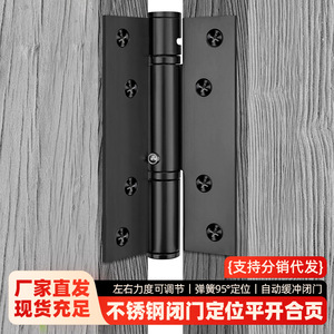 Sotgu <b>Spring</b> <b>Hinge</b> 95 Degree Positioning Automatic Buffer Door Closer Stainless Steel 4 5 6 Inch Adjustable Speed - Product Image 3