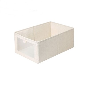 Cotton Wardrobe Organizers and Storage <b>Bins</b> with Clear Window Foldable Durable Multifunction Space-Saving for Clothing Jeans - Product Image 5