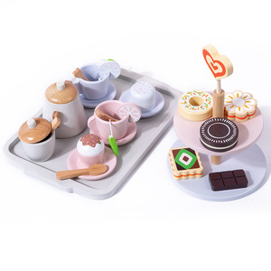 Kinder pädagogisches Spielhaus Set Nachmittags tee & Dessert Stand Jungen und Mädchen Küche <span class=keywords><strong>Simulation</strong></span> Spielzeug Großhandel - Product Image 1