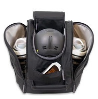 Grand sac de transport pour chaussures de ski et snowboard, imperméable, avec roulettes, pour casque et bottes, idéal pour les sorties et les trajets.