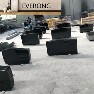 Granito nero angelo cuore Design stile americano ed europeo cimitero giardino memoriale lapide e monumenti in marmo - Product Image 2