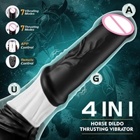 Vibromasseur réaliste en forme de cheval vibrant à 7 modes, jouet sexuel pour adultes, vibromasseur monstre dragon pour femmes