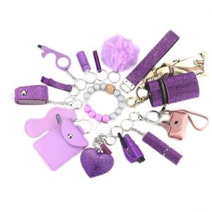 Bling Safety Keychain Alloy Accessories Tools Gadgets <b>Alarm</b> Supplies Bulk Self Defence Gifts for Women Self Defense Keychain - Product Image 1