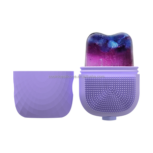 Rodillo <span class=keywords><strong>Facial</strong></span> 3 en 1 y Limpiador de Brochas Glow Cube Mejorado, Molde para Rodillo <span class=keywords><strong>Facial</strong></span> de Hielo para el Cuidado de la Piel, Rodillo <span class=keywords><strong>Facial</strong></span> de Hielo en Forma de V, Marca Privada - Product Image 3