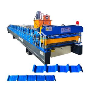 Machine de formage de feuilles de toiture à double couche trapézoïdale 1100 IBR et 976 IBR à haute productivité pour la Serbie - Product Image 1