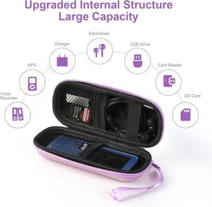 Estuche de Transporte EVA, Estuche Rígido con Cierre EVA, Estuche de Almacenamiento EVA para Grabadoras de Voz Digitales, Reproductor MP3, Auriculares - Product Image 2