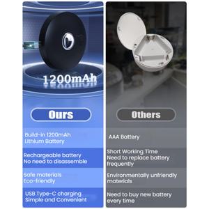 Lampe LED RGB rechargeable avec télécommande, lumière d'armoire à batterie rechargeable, lumière d'étagère sans fil à intensité variable, vente en gros - Product Image 5