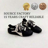 Vente en gros de baskets plates rétro à lacets, design à double lacet, cuir patchwork, chaussures décontractées pour femmes, usage quotidien, support OEM ODM personnalisé