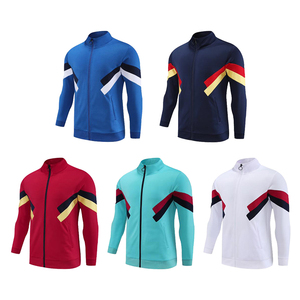 Survêtement coupe-vent deux pièces en polyester avec fermeture éclair pour homme en nylon pantalons et sweatshirts superposés pour hommes - Product Image 2