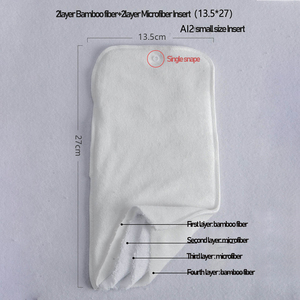 <span class=keywords><strong>Couche</strong></span> réutilisable en microfibre de <span class=keywords><strong>bambou</strong></span>, 4 couches, pour <span class=keywords><strong>couche</strong></span> en tissu écologique, <span class=keywords><strong>lavable</strong></span>, AI2, grande taille - Product Image 3