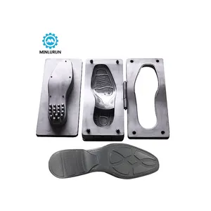 Trendy recent popular design running pu dip shoe sole mould with glue for outdoors man