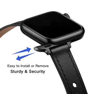 Cinturino per Orologio in Vera Pelle di Alta Qualità, Design Sottile e Traspirante, Cinturino Morbido in Pelle per Smartwatch da 38/40/41/42/44/45/49mm - Product Image 5