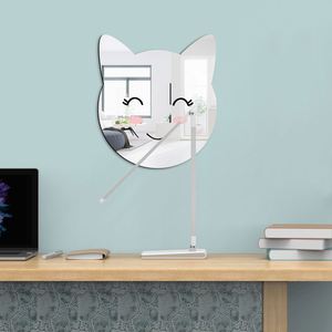 3D <b>Mirror</b> Wall Stickers for Kids Rooms Cat <b>Acrylic</b> Art Wall Decals DIY Home Decor Bedroom Bathroom Decorative <b>Mirror</b> - Product Image 3