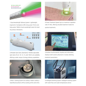 เลเซอร์กำจัดขน Candle Fiber 755nm, Alexandrite 755nm รุ่นปี 2025, <span class=keywords><strong>Gentle</strong></span> Candle Laser <span class=keywords><strong>Yag</strong></span> 1064nm, Alex 755nm - Product Image 5