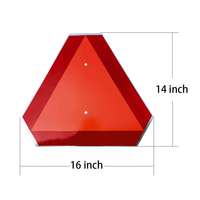 Signalisation d'urgence triangulaire pour véhicule conforme aux normes australiennes - Signalisation d'avertissement de danger routier réfléchissante rouge/orange pour les voitures australiennes