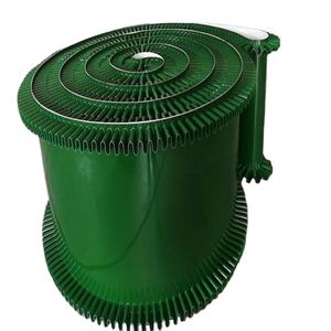 Bande transporteuse en PVC vert avec paroi latérale ondulée pour machines agricoles - Product Image 2