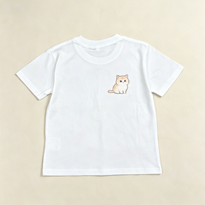 T-shirt blanc à manches courtes pour homme, imprimé souris et chat de dessin animé, coupe décontractée, tricoté, respirant, logo frontal - Product Image 2