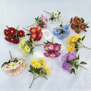 7 tenedores de girasol, ramo de girasol artificial, fábrica al por mayor - Product Image 2