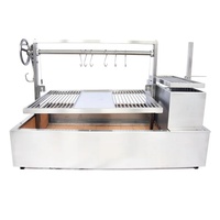 Grill à charbon de bois argentin argentin en acier inoxydable avec brasero Santa Maria Grill Parilla Barbecue d'extérieur