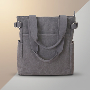 Sac fourre-tout en toile personnalisé avec fermeture éclair, impression intégrale, pliable, réutilisable, avec logo en relief pour la vente en gros et au détail - Product Image 1
