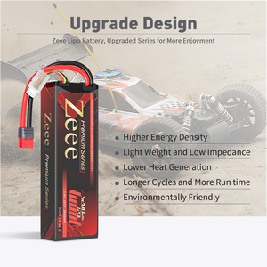 Zeee 프리미엄 시리즈 2S Lipo 배터리 5200mAh <span class=keywords><strong>7.4V</strong></span> 120C 하드 케이스 배터리 Deans 플러그 1/8 1/10 <span class=keywords><strong>RC</strong></span> 차량 자동차 트럭 A - Product Image 3