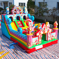 Toboggan Gonflable Commercial Géant pour Enfants et Adultes, Idéal pour Parcs d'Attractions et Fêtes, en PVC Écologique et Imperméable, 12mx6mx6m, Sûr