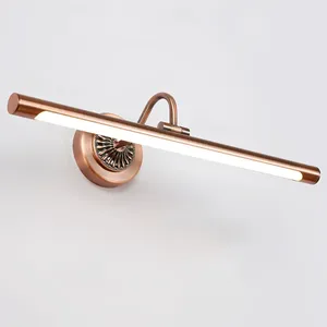 Lampada <span class=keywords><strong>LED</strong></span> <span class=keywords><strong>da</strong></span> <span class=keywords><strong>Parete</strong></span> Rossa in Ferro Stile Europeo 8W 455MM per Specchio, Camera <span class=keywords><strong>da</strong></span> Letto, Spogliatoio, Illuminazione Americana per Pareti Decorative - Product Image 1