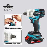 Professioneller Wiederaufladbarer Kabelloser 20V Schlanker Mini Tragbarer Akku-Schlagschrauber mit 350Nm Max. Drehmoment für Autoreparaturen