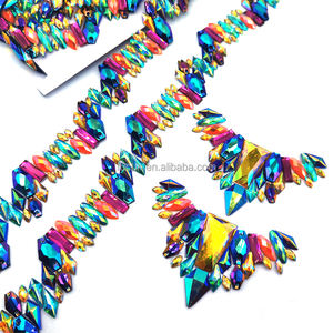 Lancement des costumes du Carnaval de Trinité 2026 : Appliques thermocollantes en strass pour costumes <span class=keywords><strong>Samba</strong></span> Paradise, pour l'ambiance du Carnaval de Miami - Product Image 1