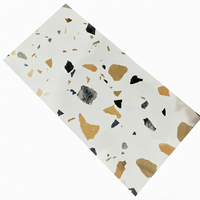 Carrelage en céramique terrazzo coloré 300x600mm, brillant, imitation poudre polycristalline, pour murs et sols intérieurs