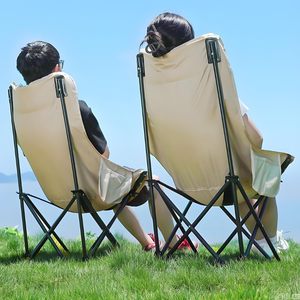 Chaise pliante de camping moderne style papillon, chaise de loisirs extérieure portable en fer, légère et pliable, vente en gros OEM - Product Image 3