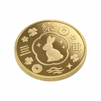 Pièce de monnaie commémorative personnalisée en alliage de zinc plaqué or avec design de carte 3D, médaille de défi, souvenirs en métal pour cadeaux