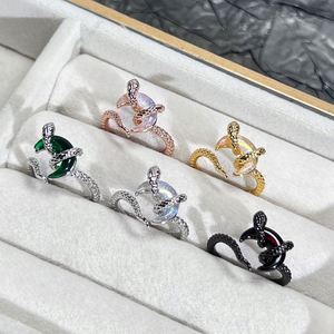 Personality Moon Snake Winding <b>Rings</b> for Women Men Gothic Hiphop Adjustable Opening Finger <b>Rings</b> Fashion Jewelry Accessories - Product Image 2