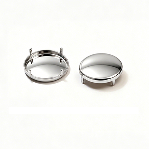 Gold Plated DIY Jewelry Making Findings Round Stone Setting for 25mm Crystal - Product Image 2