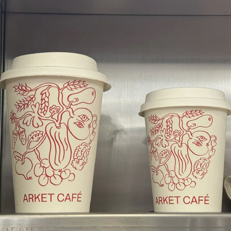 Blank White Paper Coffee Cup 8oz