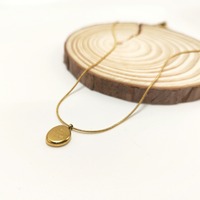 Collier ras du cou en titane avec pendentif 'You Are Adorable' en acier inoxydable pour femme, chaîne de clavicule géométrique circulaire tendance