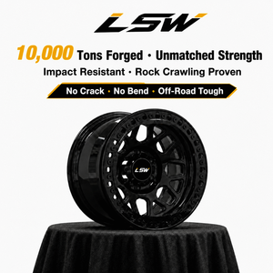 ล้อฟอร์จ LSR8003 5x127 5x139.7 ขนาด 17 18 20 นิ้ว มีสินค้าในสต็อก พร้อมจัดส่ง แบบ Beadlock สีดำเงา สำหรับรถ Jeep Gladiator - Product Image 3