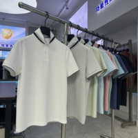 Chemise à manches courtes en mélange coton-polyester, logo personnalisé, options multicolores, tissu respirant à séchage rapide pour unisexe
